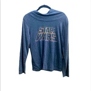 Star Wars Sweatshirt Pullover Shirt Sz. Large Juniors Gray